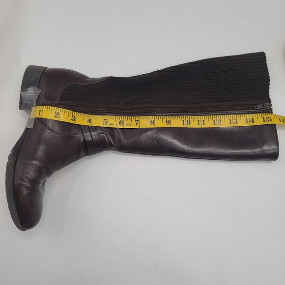 Life Stride Womens X Anita Dark Chocolate Wide Calf Tall Riding Boots Size 8W - Picture 3 of 16